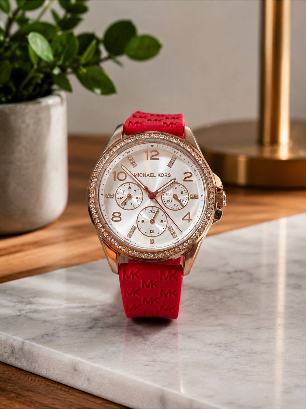 MICHAEL KORS Pilot Quartz White Dial Women's Watch